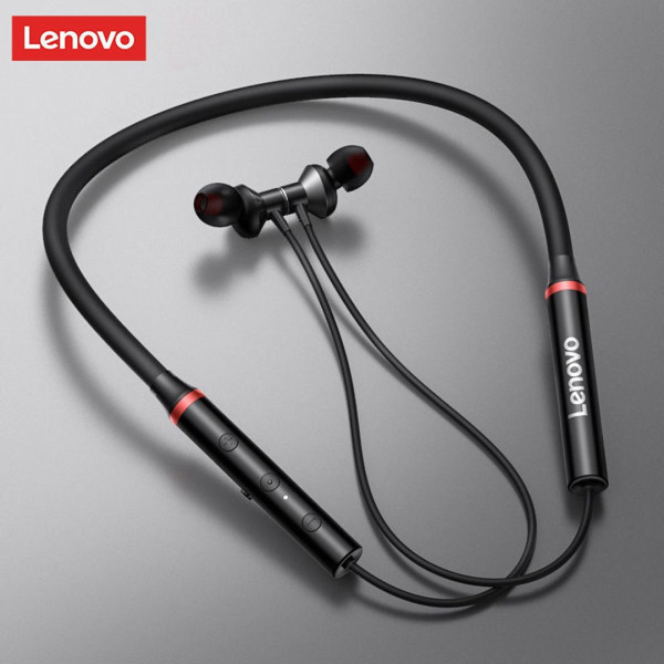 Lenovo HE05X (Black Box Official) Bluetooth 5.0 IPX5 Waterproof Neckband Wireless Earphone