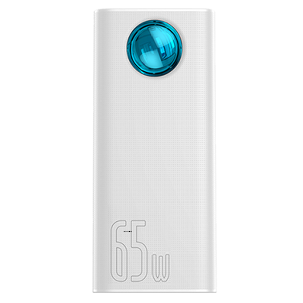 Baseus Amblight Digital Display Fast Charge Power Bank 30000mAh Overseas Edition (PPLG000102)-White