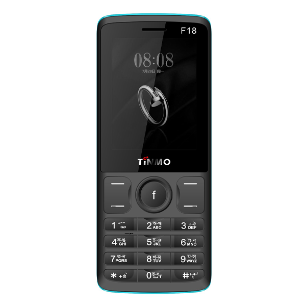 Tinmo f100 ফিচার ফোন 2.4 &amp;quot;lcd বিগ ব্যাটারি 1800mah বড় টর্চ