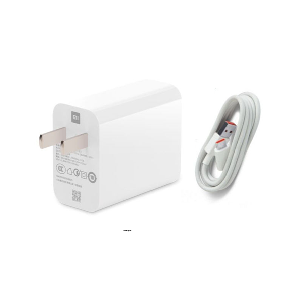 mi 33W power adopter with type c cable