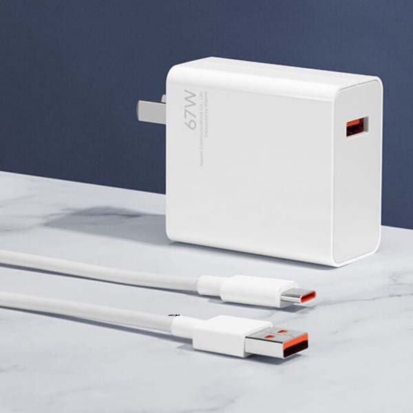 Xiaomi Mi 67W Fast Charger and 6A USB Type C Charging Cable For Xiaomi 11 Pro &amp;amp; Xiaomi 11 Ultra