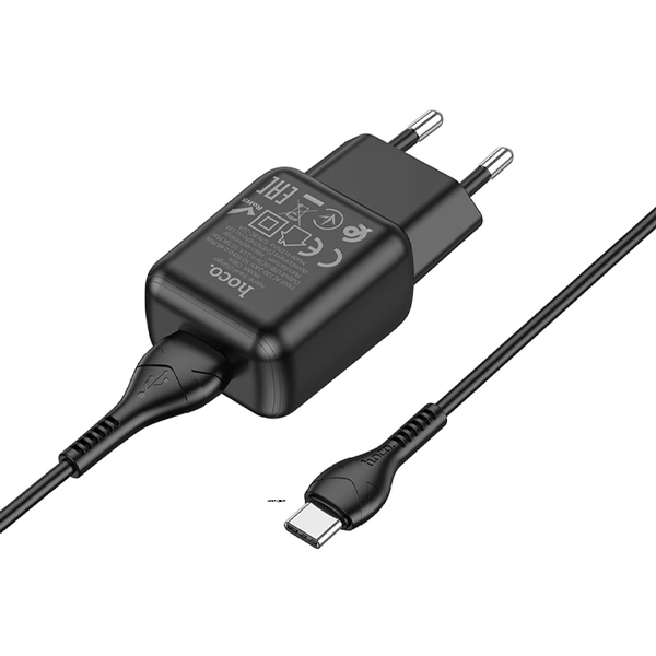 Hoco C96A Single Port Type C USB Wall Charger 10.5W Adapter with 1m Type C Charging Cable