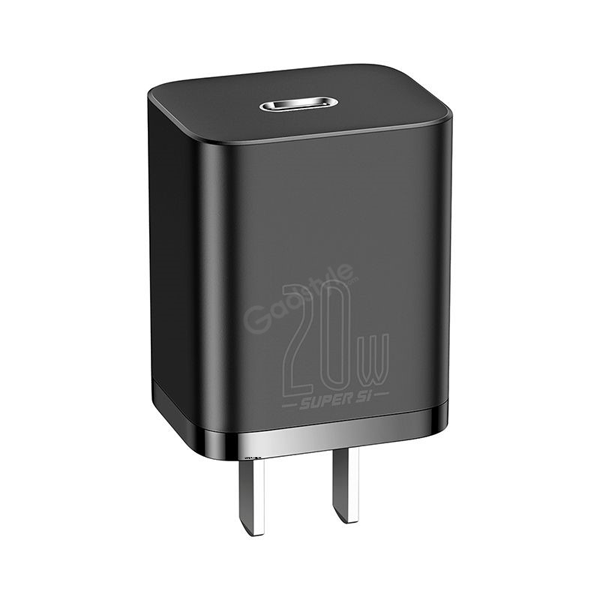 Baseus Super Si USB C Mini Charger 20W Compatible with iPhone 12 2020 Android iOS Support Type C PD Fast Charging Portable Phone Charger Durable Compact Fast Charger