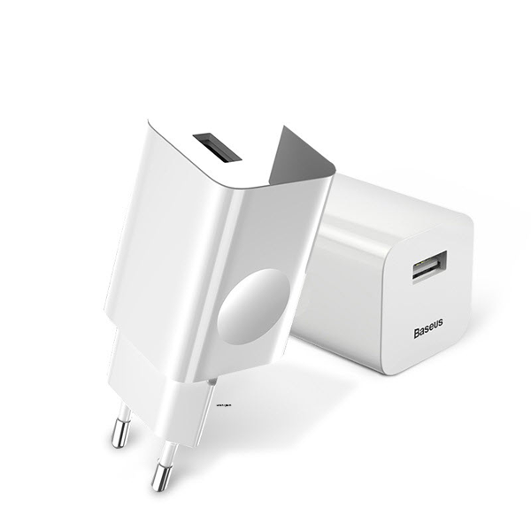 Baseus 24W 3.0 USB Charger Adapter only - White